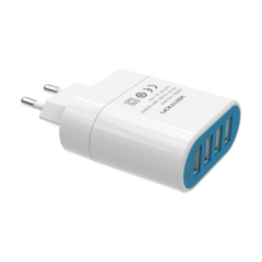 Hot selling 4 Ports USB Wall Charger Adapter EU Plug 5V 4.5A USB Portable Home Travel Charger for Mobile Phon