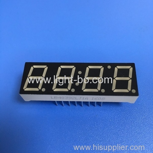 0.39 inches 4-digit common cathode super bright green 7 segment clock led display for instrument panel