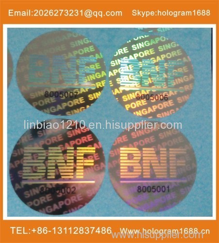 Competitive price hologram sticker label