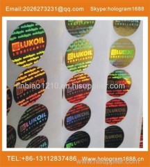 transparent hologram adhesive label