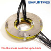 Pancake slip ring with through bore 50RPM work speed for mining equipment missile launcher from Barlin Times