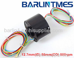 through bore slip ring of 12mm(ID) 5/10/15A for radar military equipment from Barlin Times