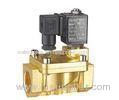 Brass Two Inch Electric Latching Solenoid Valve Water 0.3 7 Bar G Thread / NPT Thread