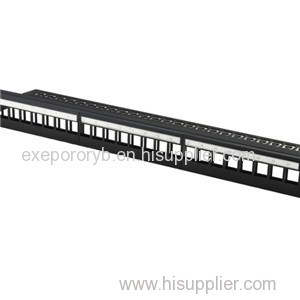 UTP Blank Patch Panel 24Port With Back Bar