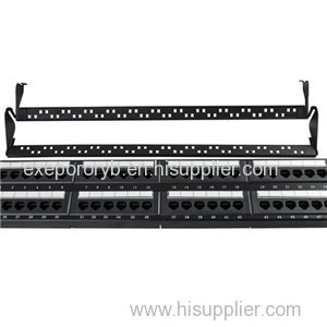 UTP Cat.5e Patch Panel 48Port Dual Use IDC With Back Bar