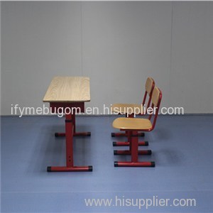 H2019ae Two Seater Wooden School Furniture Desk And Chair