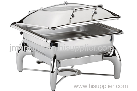 Commercial Stainless Steel Chafing Dish Square Banquet Food Warmer Display