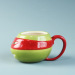 The 3d red tortoise shaped ceramic water cup