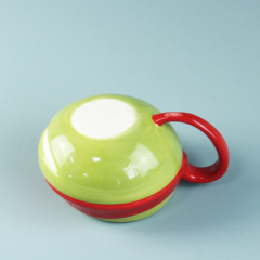The 3d red tortoise shaped ceramic water cup