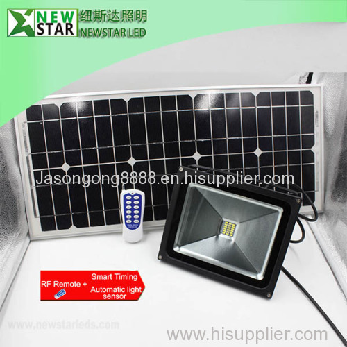 10w RF remote 12v 24v solar led flood lights sun power led floodlight with Remote built in Li-ion battery