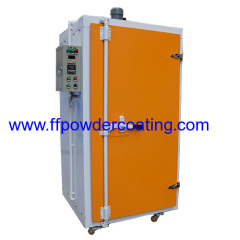 Powder coating oven for wheel rim