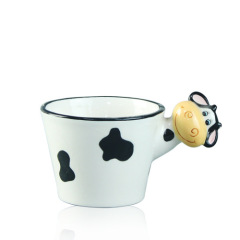 The cow Ceramic white Mug with Funny Design