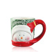 Ceramic Handmade cups with snowman for Christmas gift several type for choose