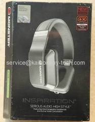 Monster Inspiration Active Noise Cancelling Silver Over-The-Ear Headphones With ControlTalk