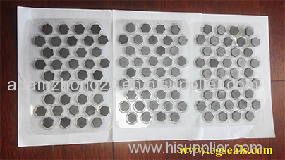 Hexagonal silicon carbide piece