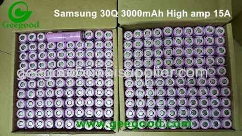 Samsung 30Q 18650 3000mAh 15A Max 30A  high amp high capacity 18650 battery for vape