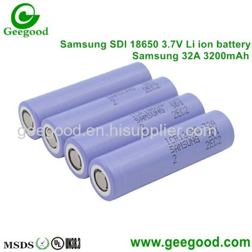 Samsung SDI 22F 22FM 26H 26HM 26JM 26F 26FM 28A 30A 30B 32A 2200mAh 2600mAh 2800mAh 3000mAh 3200MaH 3350mAh 18650 3.7V