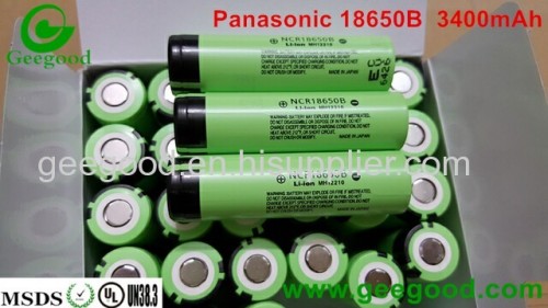 Panasonic 18650B 3400mAh 3.7V li ion rechargeable battery  high capacity battery best tesla battery