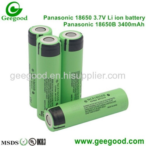 Panasonic 18650B 3400mAh 3.7V li ion rechargeable battery  high capacity battery best tesla battery