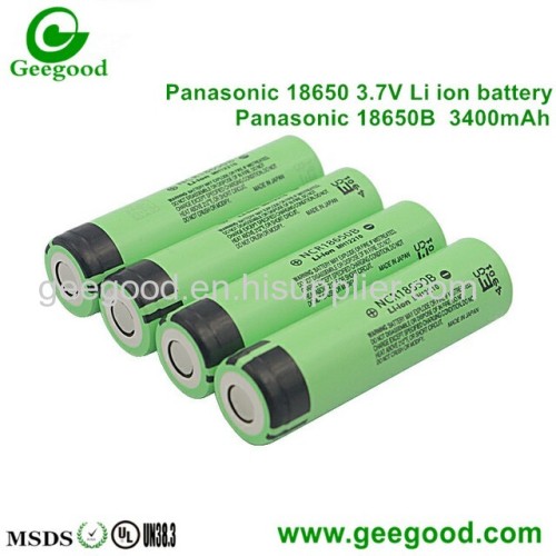 Panasonic 18650B 3400mAh 3.7V li ion rechargeable battery  high capacity battery best tesla battery