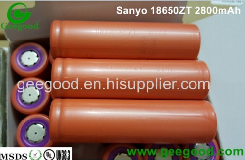 Sanyo 18650 ZY 18650 ZT 18650 ZTA 2600mAh 2800mAh 3000mAh 18650 3.7V li ion batteries