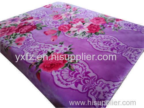 Purple color cloud blanket 200*240cm soft feeling