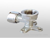 WallPlate elbow Compression brass fittings