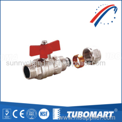 Quality-Assured high pressure natural gas safety valve brass ball valve for heating