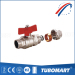 GAS WATER Heater System PN20 3/4" female ball valve with multi color limit switch