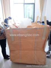 White jumbo bag big bag for packing cement