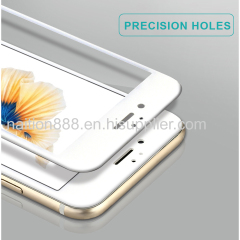 Bigyes factory in china HD 3D curved full cover 9h colored tempered glass screen protector supplier for iphone 6