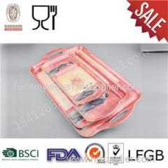 Melamine Serving Tray With Handle