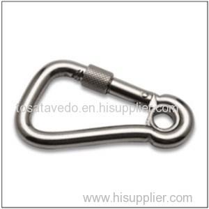 G80 Carbine Hook With Safety Nut&Eyelet