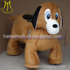 outdoor plush riding animals with chargeable battery in shopping center