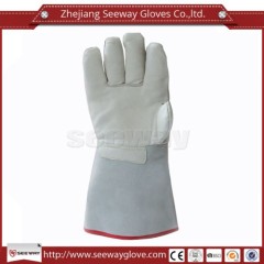 Seeway Sheepskin Leather Welding Gloves Cotton Lining for Safety Work