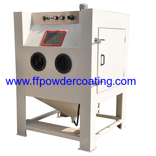 Turntable SandBlasting Equipment for Rust Cleaning