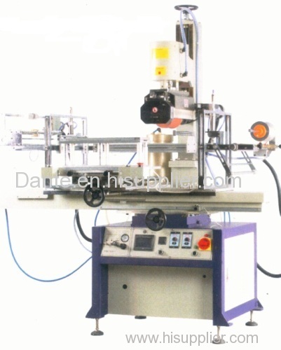 Pneumatic flat/cylindrical heat transfer machine with rubber roller