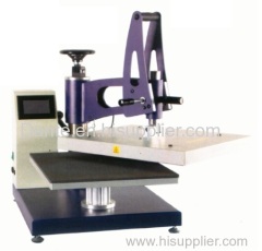 Swing type heat press with touch screen control panel