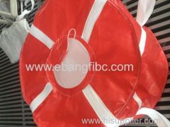 Colour red FIBC Bulk Bag with webbing for Aluminium Oxide Powder