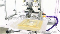2-color pad printer with ink cup & independent shuttling pads