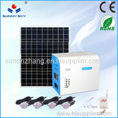 CE RoHs mini complete solar portable system solar panel kits solar power system for home