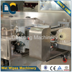 Full automatic three side sealing single wet tissue making machine