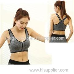 Wireless Gray Bra Top With Pad