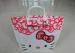 Lovely Cute LDPE Handle Gift Packaging Bag Water Proof For Retail Shops