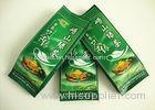 Customized Green Tea Sealed Packaging Bags Foil Gusseted Zipper Top