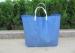 Blue Bottom Gusset Plastic Gift Bags Gloss Surface Water Resistance