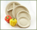 single use disposable plates bamboo FDA approved paper tableware 3 compartment