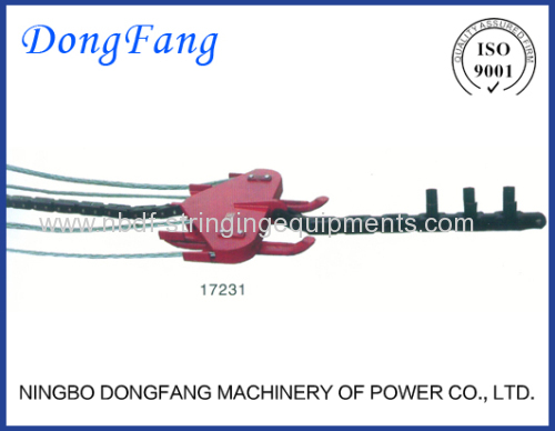 Running Head boards for pulling overhead line conductors on conductor pulleys