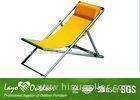 Metal / Fabric Portable Folding Beach Chairs Collapsible L104 X W54 X H81