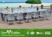 White Patio Furniture Dining Sets For Wedding With Banquet Chair / Table